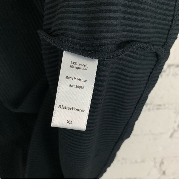 Richer Poorer Black Vintage Ribbed Tank High Neck XL - Picture 12 of 13